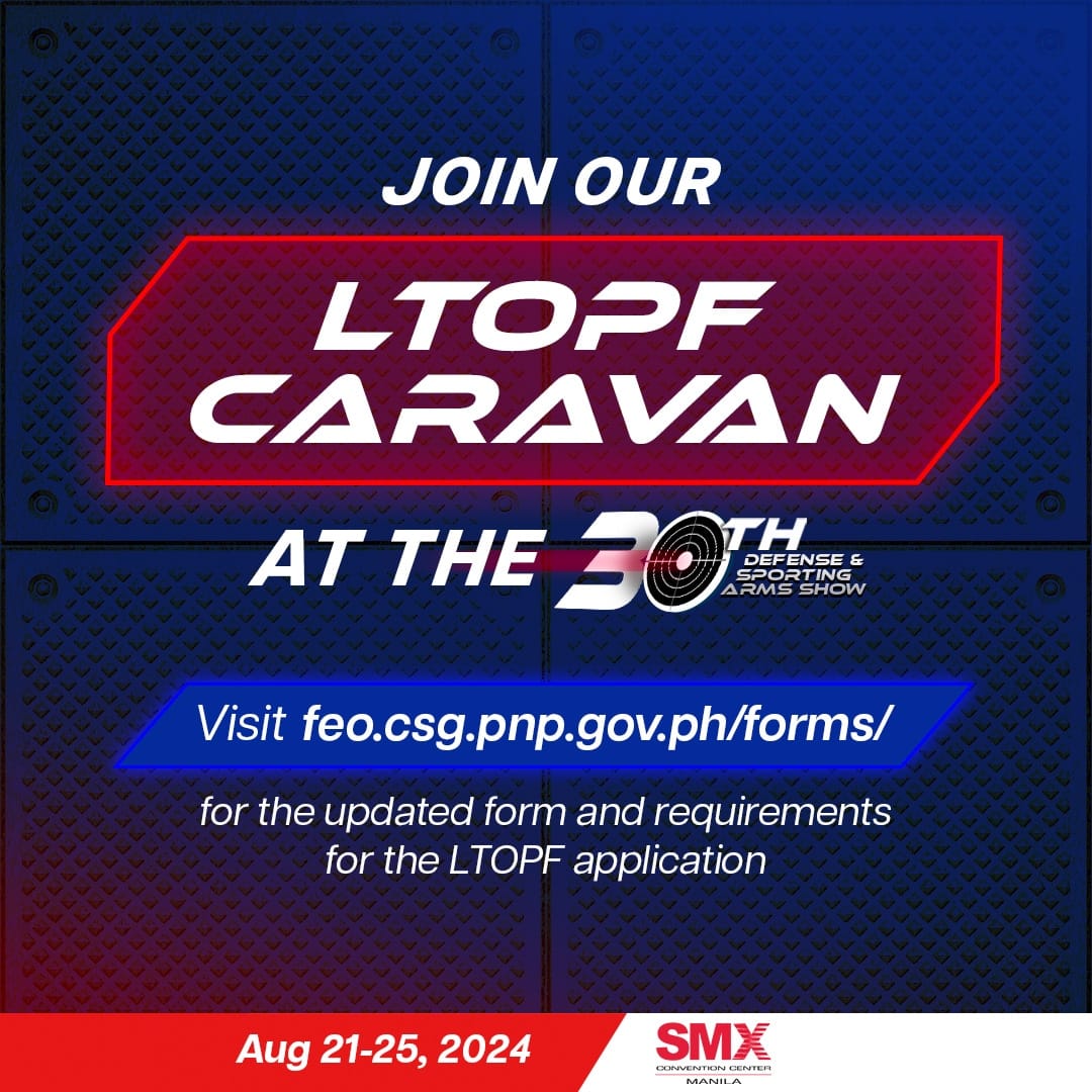 LOTPF Caravan at Sporting Arms Show Aug. 21-25 at SMX